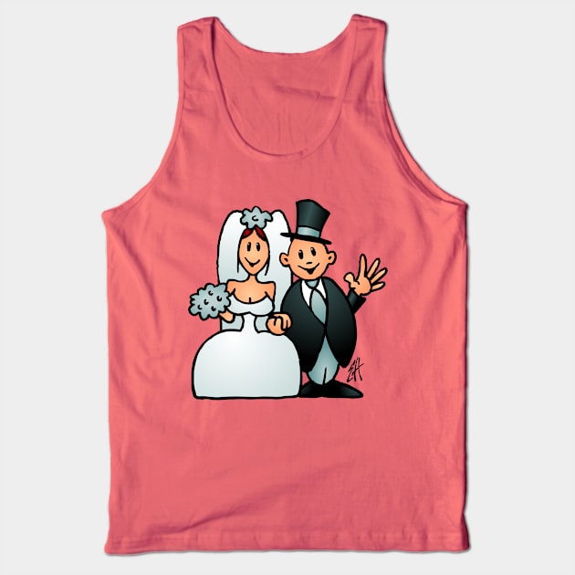 Newlyweds Tank Top by Cardvibes